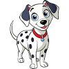 Curious Dalmatian Tilted Head Design