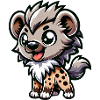 Cute Hyena Comic & Cartoon Design