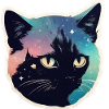 Chat dans les étoiles