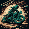 Caferacer dark green
