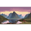 Lofoten, Norwegen - Pixel Art