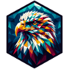 White-tailed eagle in polygon representation