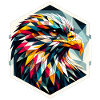 Seeadler in Polygonendarstellung