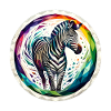 Zebra in polygon illustration