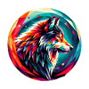 Wolf in polygon representation