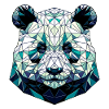 Panda in polygon representation