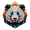 Panda in polygon representation