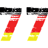 77 Numéro Allemagne Jersey