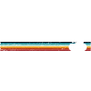 Rainbow Stripe Bicycle Silhouette