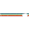 Retro Bike on Rainbow Stripes