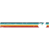 Retro Bicycle on Rainbow Stripes