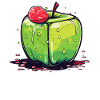 Würfel Apfel Cube Apple