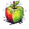 Würfel Apfel Cube Apple