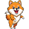 Energetic Pomeranian Bouncing with Excitement