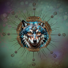 Fantastic steampunk wolf.