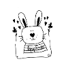 Sketchnotes Osterhase Happy Easter