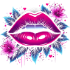 Lips and Flowers