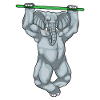 Elephant Bodybuilder Pull-Ups Musculation