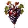 Coeur de raisins