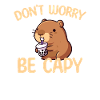 Süßer Capybara Trink-Bubble-Tee