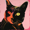 Katze, katzenmotiv, popart, geschenk, geschenkidee