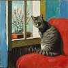 Katze, katzenmotiv, popart, geschenk, geschenkidee