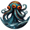 Bunter Oktopus