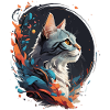Bunte Katze