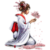 Fille de samouraï japonais
