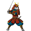 Cat Japanese Samurai Ninja
