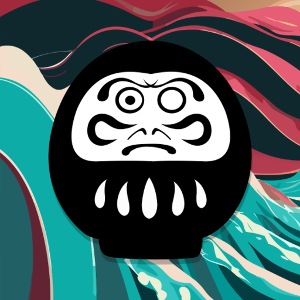 Daruma Black with background