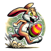 Lapin de Pâques Football