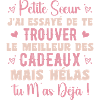 Little Sister Gift Funny Quote