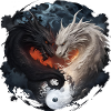 Dragon Chinois Yin Yang