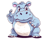Hippo Hippo Complain Complainer Nölpferd