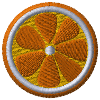 Orange embroidered
