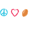 Peace Love Football