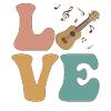 LOVE Ukulele Player Instrument