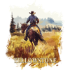 Cowboy Montana Cavallo Yellowstone Ranch Y Rip Rib