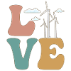 LOVE Windturbine Techniker Energie Windkraftwerk