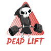 Funny Skeleton Deadlift Weights T-shirt