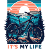 Mountain Bike Sunset Adventure Design