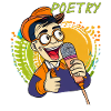 MAN MICROPHONE POETRY