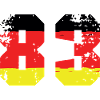 83 Numéro Allemagne Jersey