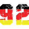 92 Number Germany Jersey