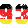 93 Numéro Allemagne Jersey