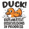 Duck! Diplomatic discussions in progress