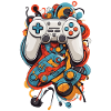 Abstract Art Aesthetic Gamer Design