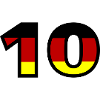 10 Numéro Allemagne Jersey