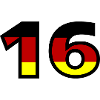 16 Numéro Allemagne Jersey